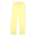 LEVI'S Mens Regular Fit Yellow Cotton Blend Button Closure Jeans W28 L31 Casual