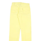 LEVI'S Mens Regular Fit Yellow Cotton Blend Button Closure Jeans W28 L31 Casual