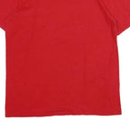 NIKE Mens Red Crew Neck Short Sleeve Classic T-Shirt M Cotton Logo