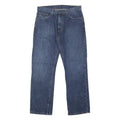 TOMMY HILFIGER Mens Blue Regular Straight Denim W32 L30 Cotton Blend Zip Jeans