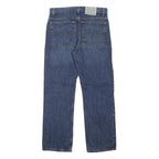 TOMMY HILFIGER Mens Blue Regular Straight Denim W32 L30 Cotton Blend Zip Jeans