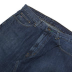 TOMMY HILFIGER Mens Blue Regular Straight Denim W32 L30 Cotton Blend Zip Jeans