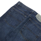 TOMMY HILFIGER Mens Blue Regular Straight Denim W32 L30 Cotton Blend Zip Jeans