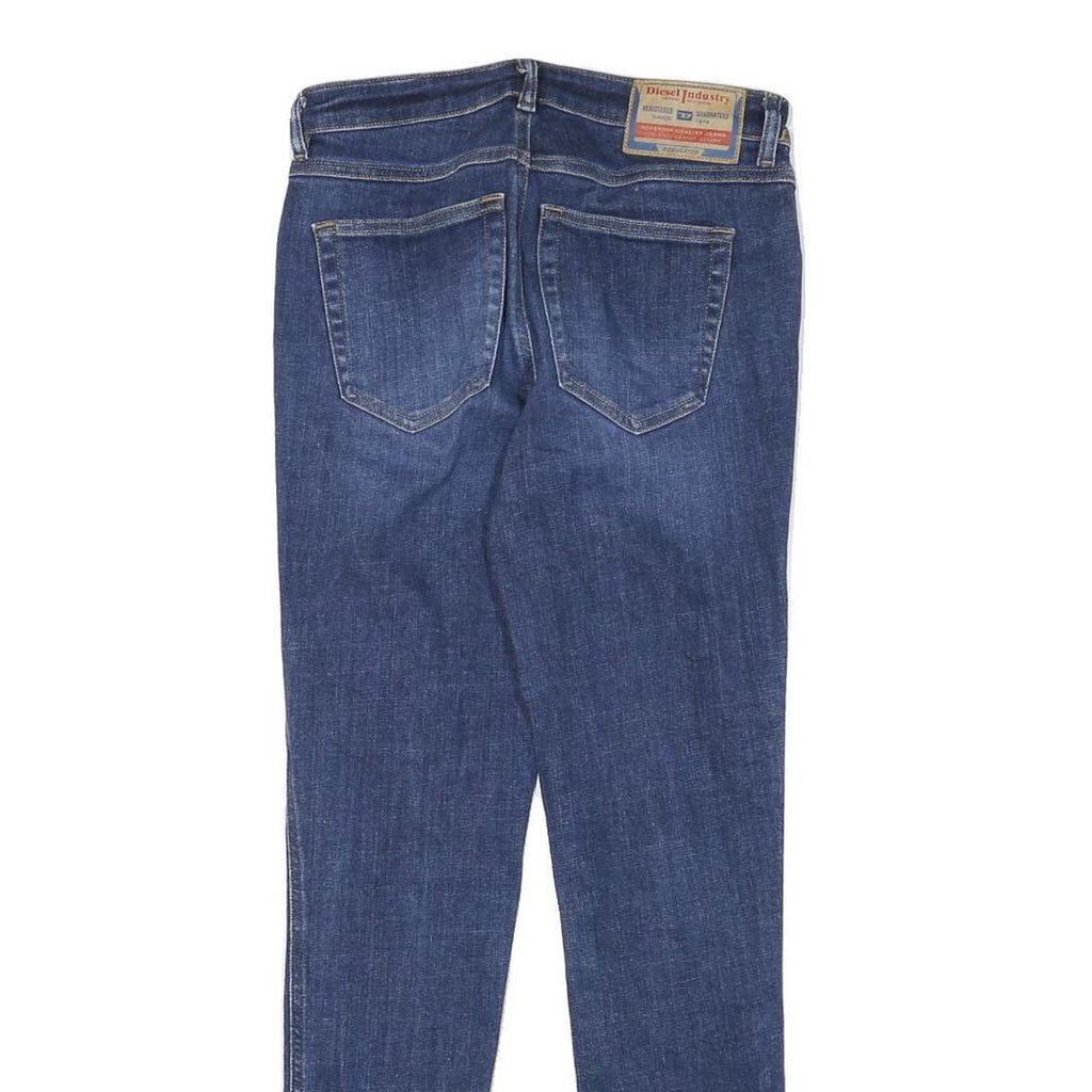 DIESEL Womens Slim Blue Denim Cotton Blend Slim Jeans W26 L29 Stylish Zip