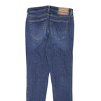 DIESEL Womens Slim Blue Denim Cotton Blend Slim Jeans W26 L29 Stylish Zip
