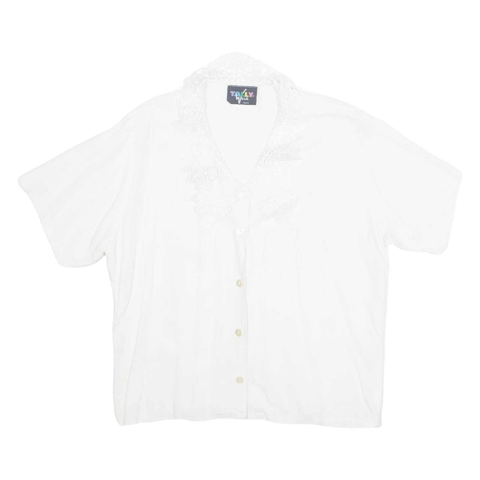 TALLY WEIJL Womens Kimono Blouse White M