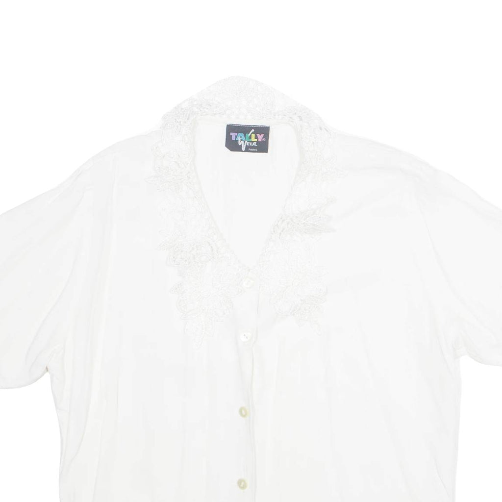 TALLY WEIJL Womens Kimono Blouse White M