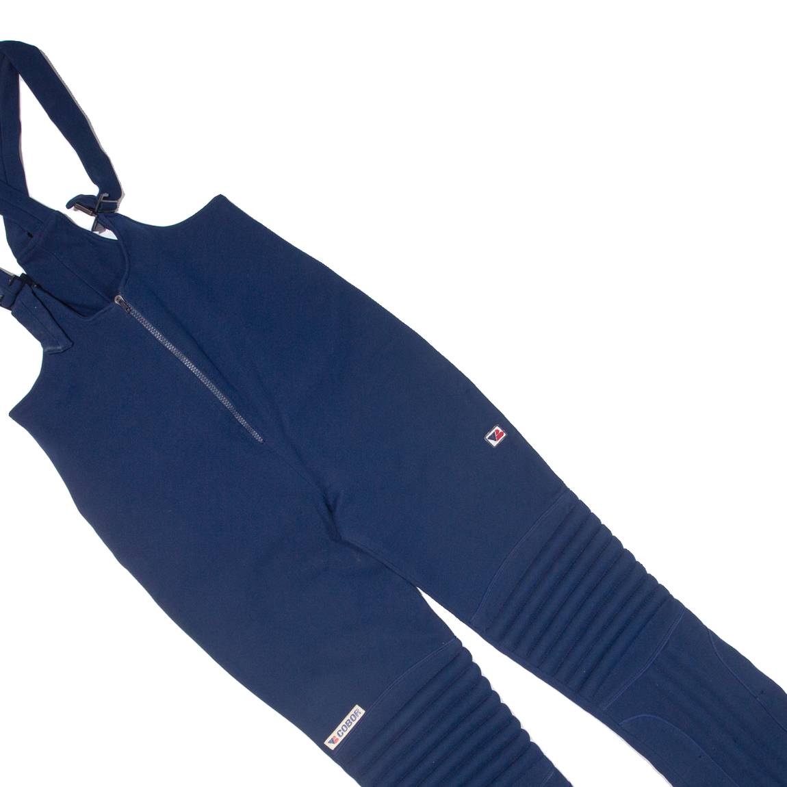 COBOR Womens Overalls Blue Regular Wool 90s M W34 L28