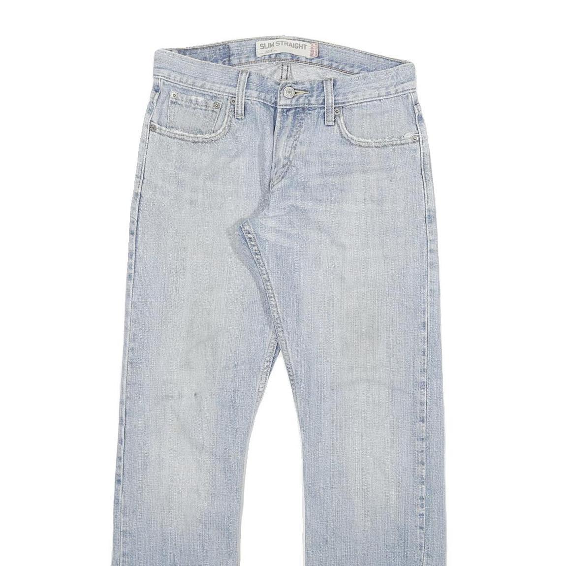 LEVI'S 514 Mens Slim Jeans Blue Denim W28 L30 Zip Cotton Blend