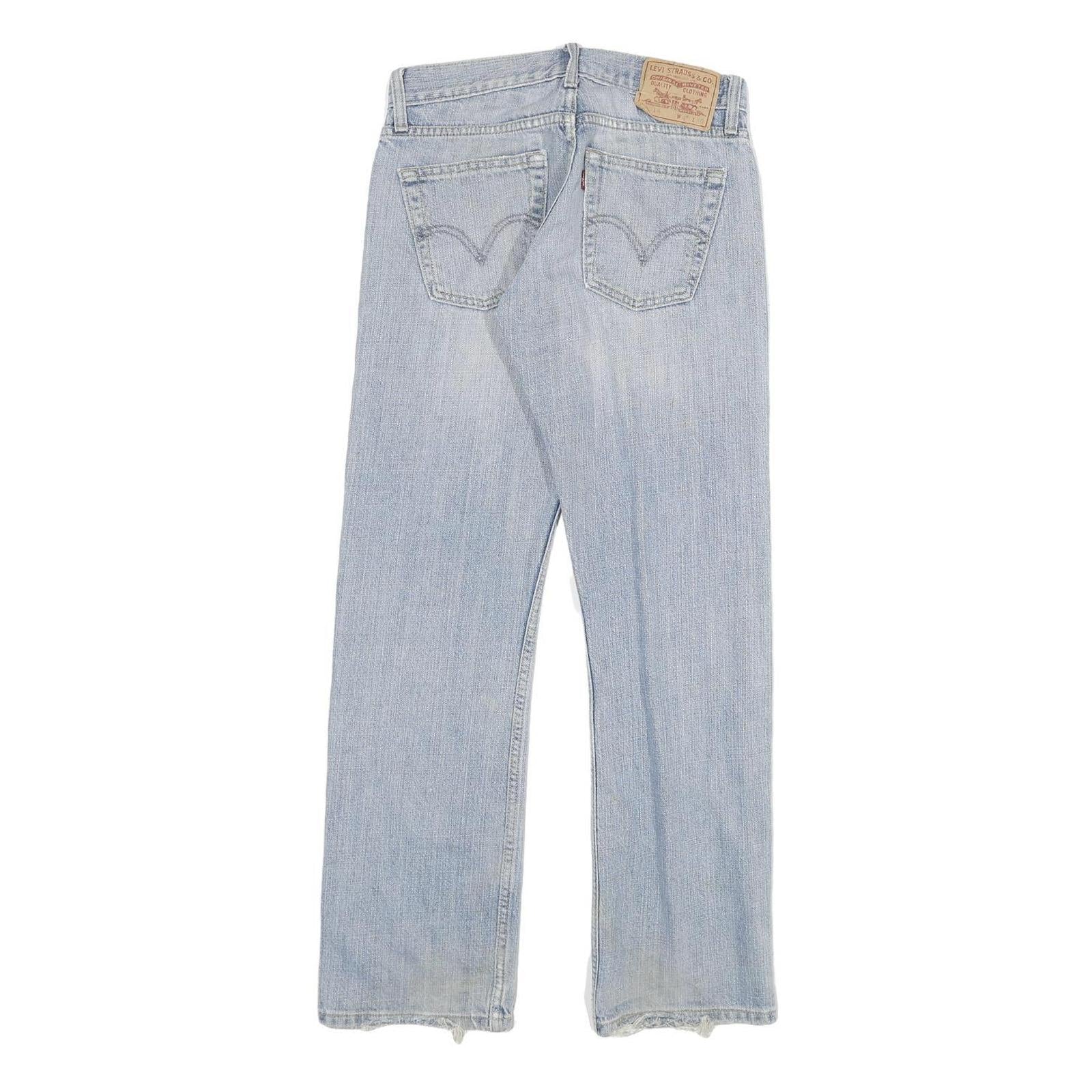 LEVI'S 514 Mens Slim Jeans Blue Denim W28 L30 Zip Cotton Blend