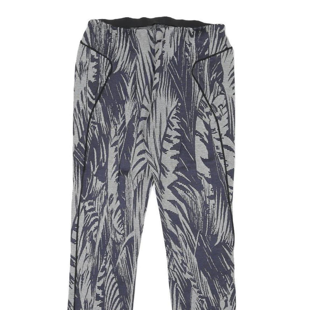 PATRIZIA PEPE Womens Joggers Blue & White M W26 L26 Patterned Slim Fit Straight