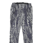 PATRIZIA PEPE Womens Joggers Blue & White M W26 L26 Patterned Slim Fit Straight
