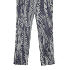 PATRIZIA PEPE Womens Joggers Blue & White M W26 L26 Patterned Slim Fit Straight