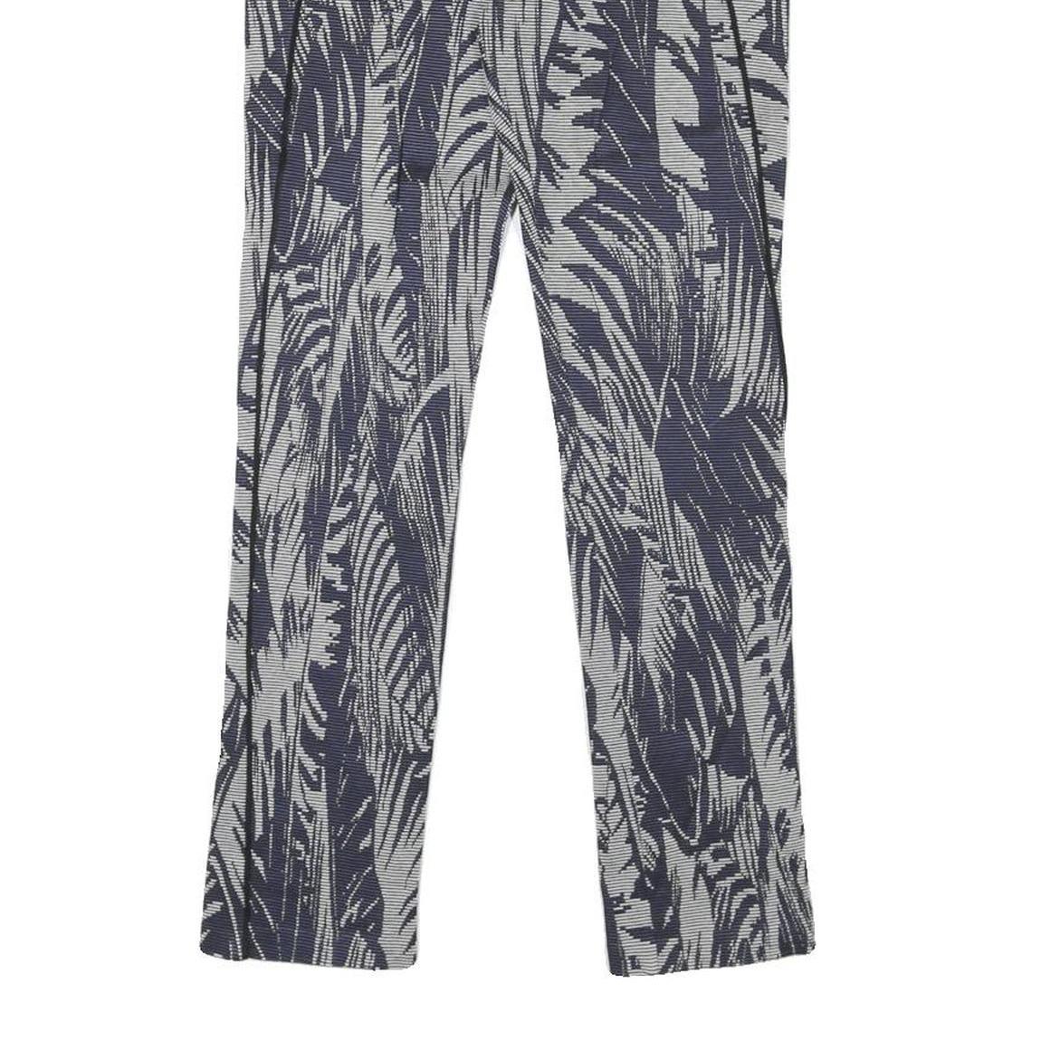 PATRIZIA PEPE Womens Joggers Blue & White M W26 L26 Patterned Slim Fit Straight