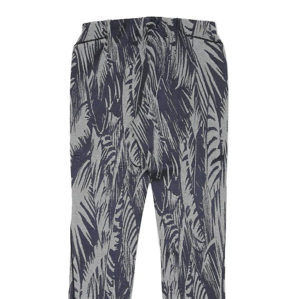PATRIZIA PEPE Womens Joggers Blue & White M W26 L26 Patterned Slim Fit Straight