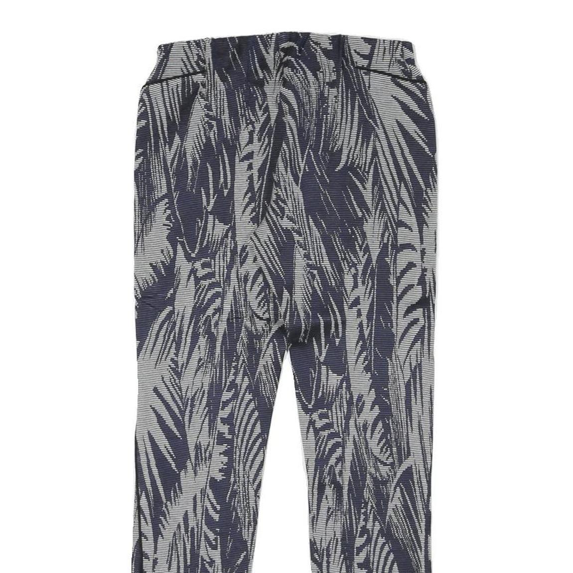 PATRIZIA PEPE Womens Joggers Blue & White M W26 L26 Patterned Slim Fit Straight