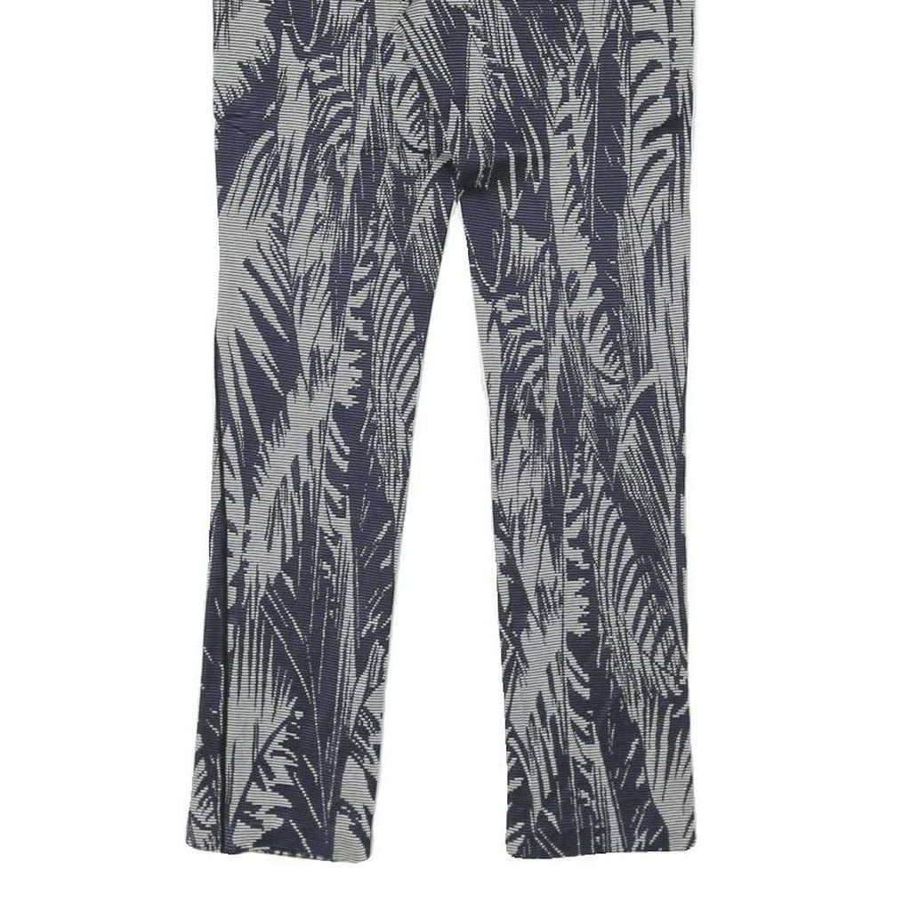 PATRIZIA PEPE Womens Joggers Blue & White M W26 L26 Patterned Slim Fit Straight