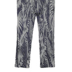 PATRIZIA PEPE Womens Joggers Blue & White M W26 L26 Patterned Slim Fit Straight