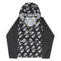 THE NORTH FACE Boys Black & White Logo Print Windbreaker Jacket 14-15Y Polyester