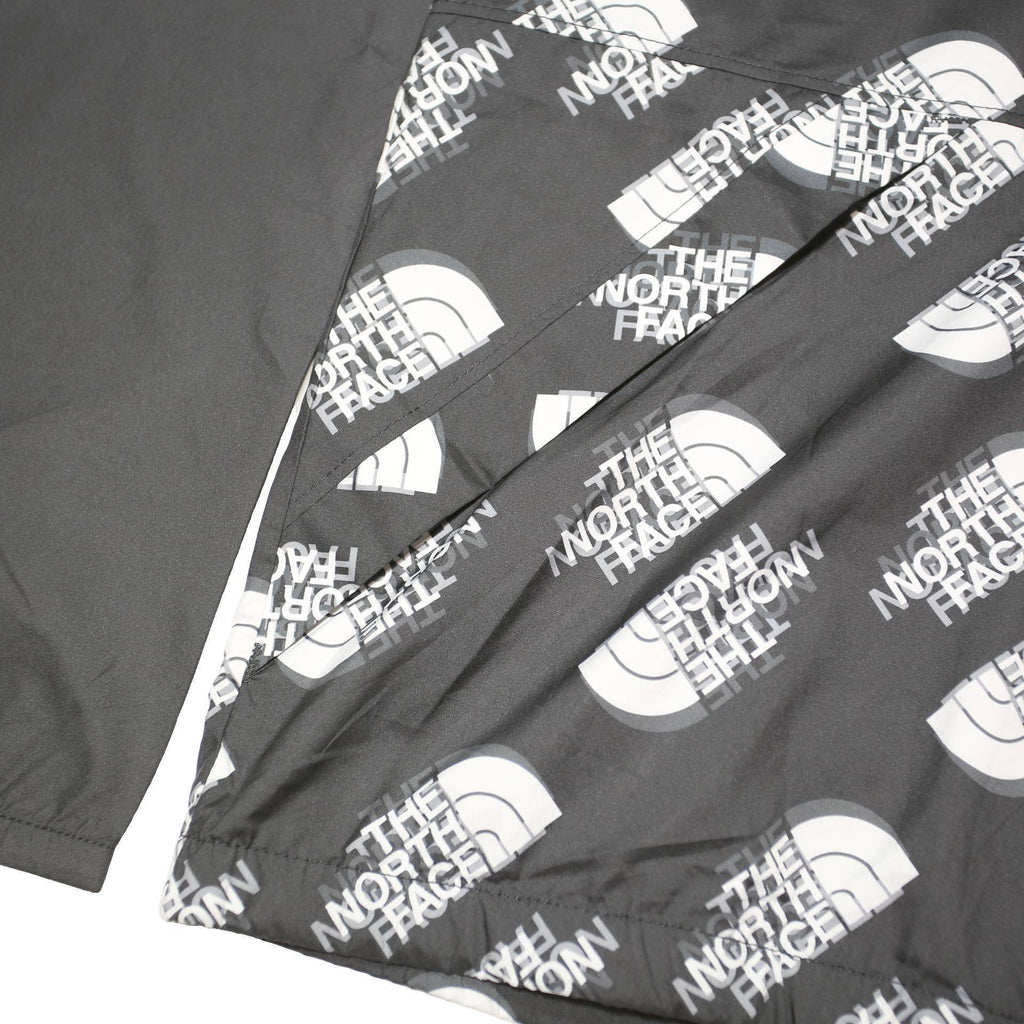 THE NORTH FACE Boys Black & White Logo Print Windbreaker Jacket 14-15Y Polyester