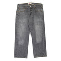 LEVI'S 501 Jeans Mens Grey Regular Straight Stone Wash W34 L25