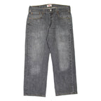 LEVI'S 501 Jeans Mens Grey Regular Straight Stone Wash W34 L25