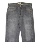LEVI'S 501 Jeans Mens Grey Regular Straight Stone Wash W34 L25