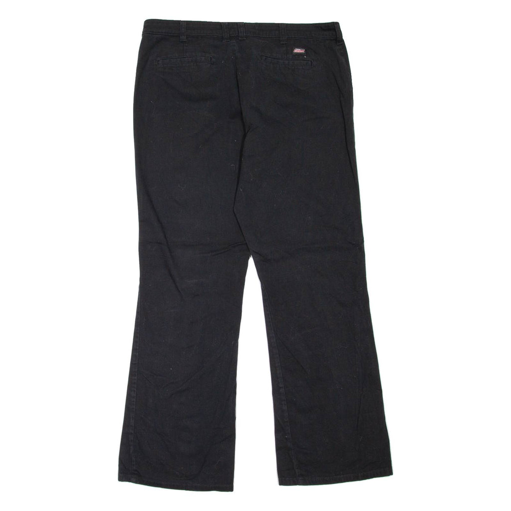 DICKIES Workwear Womens Trousers Black Slim Bootcut W34 L30