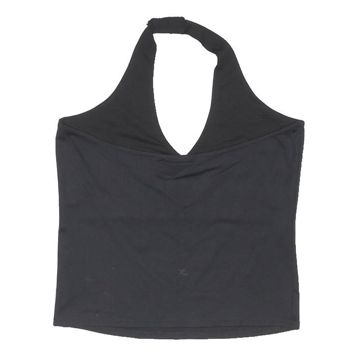 TOPSHOP Womens Black Halter Neck Sleeveless Top UK 12 Studded Detail