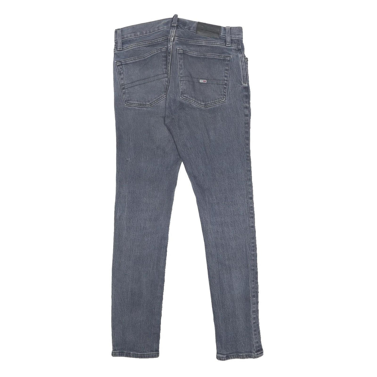 TOMMY JEANS Mens Slim Blue Denim Jeans Cotton Blend W31 L32 Zip Closure Stylish