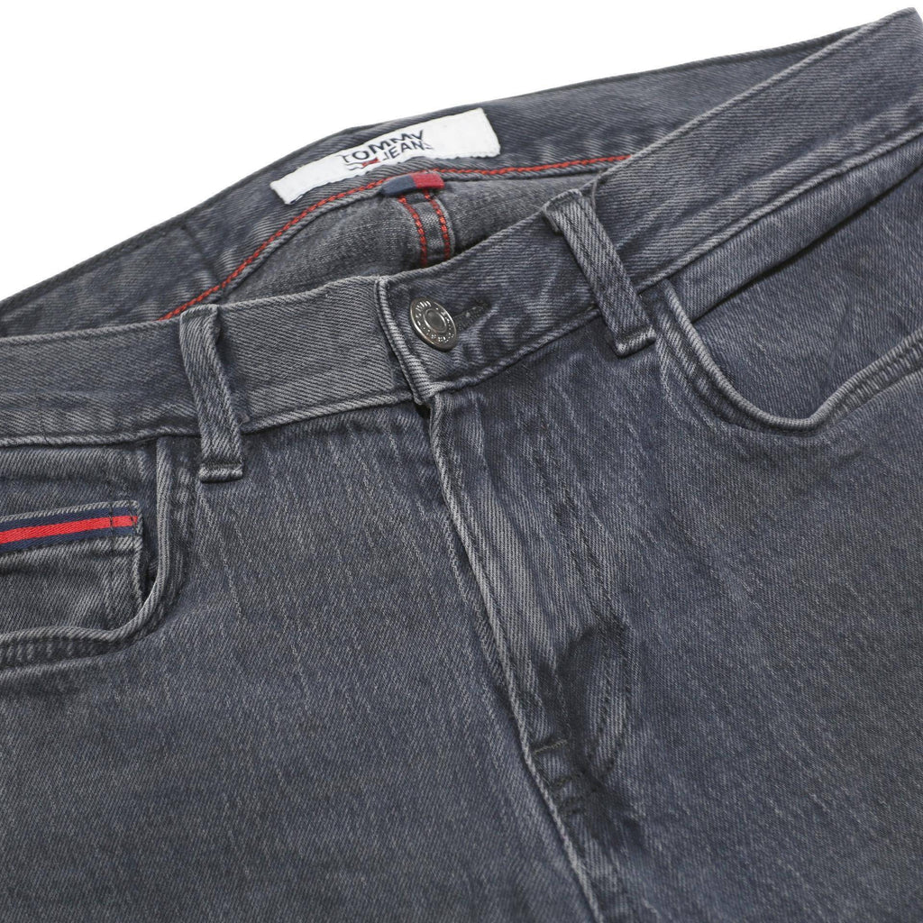 TOMMY JEANS Mens Slim Blue Denim Jeans Cotton Blend W31 L32 Zip Closure Stylish