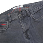 TOMMY JEANS Mens Slim Blue Denim Jeans Cotton Blend W31 L32 Zip Closure Stylish