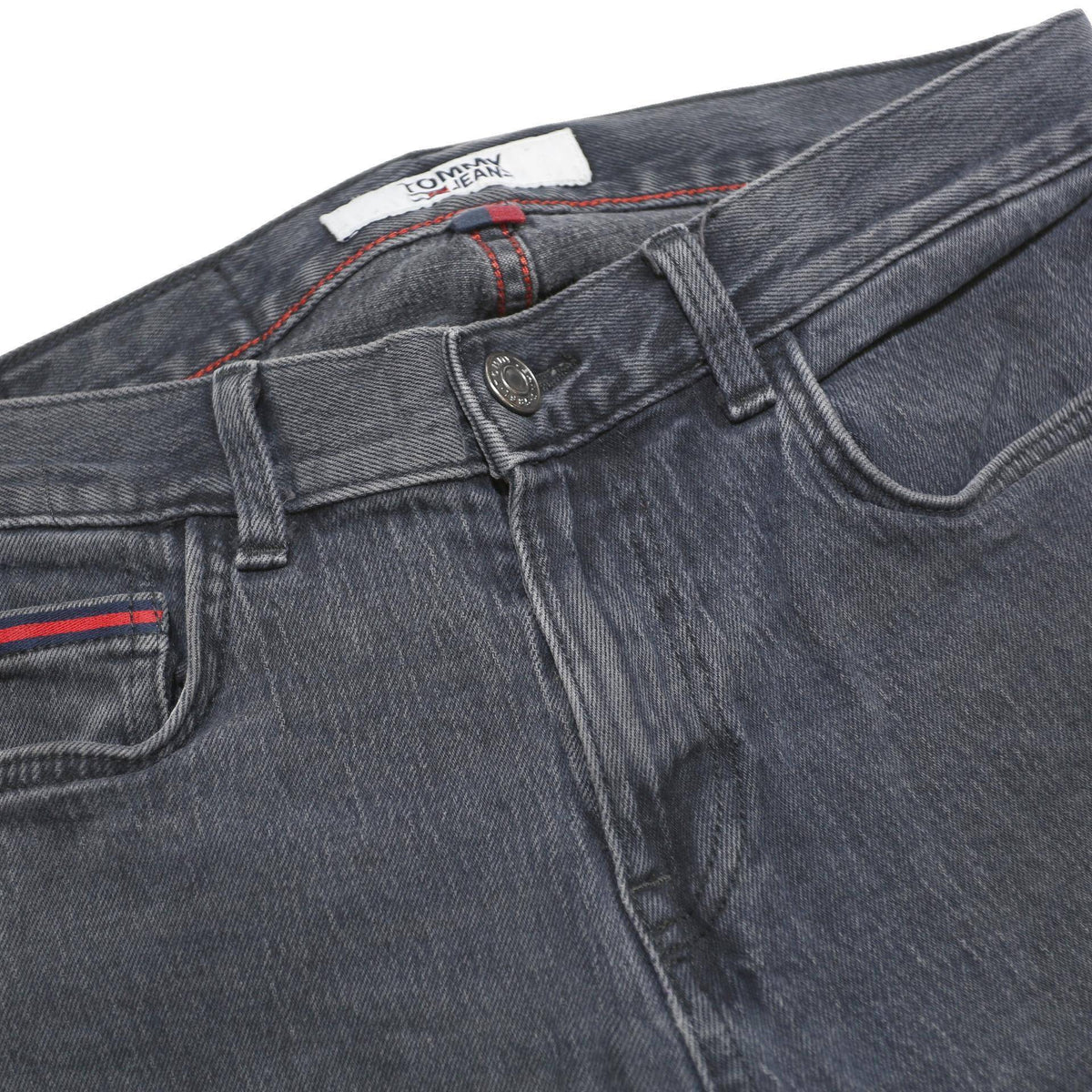 TOMMY JEANS Mens Slim Blue Denim Jeans Cotton Blend W31 L32 Zip Closure Stylish