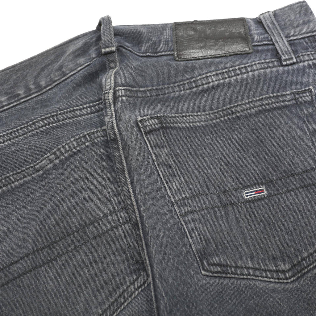 TOMMY JEANS Mens Slim Blue Denim Jeans Cotton Blend W31 L32 Zip Closure Stylish