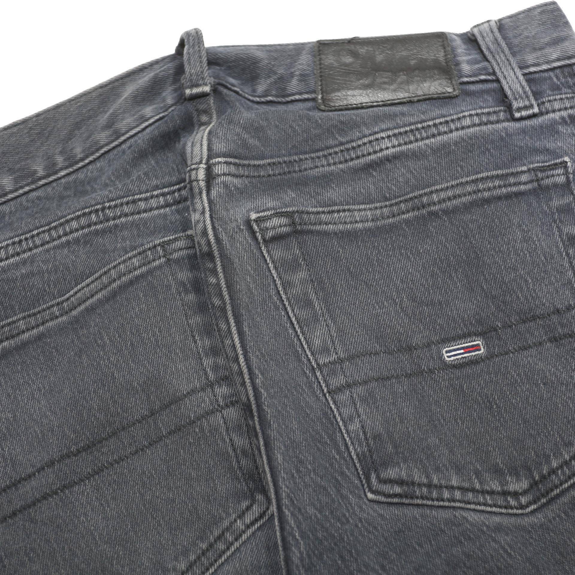 TOMMY JEANS Mens Slim Blue Denim Jeans Cotton Blend W31 L32 Zip Closure Stylish