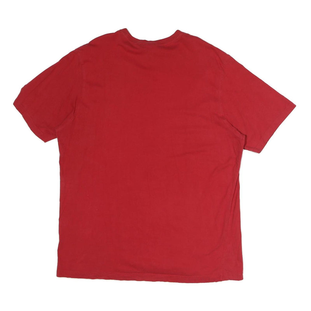 CHAPS Mens Red Graphic T-Shirt XL Short Sleeve Crew Neck Classic Cotton