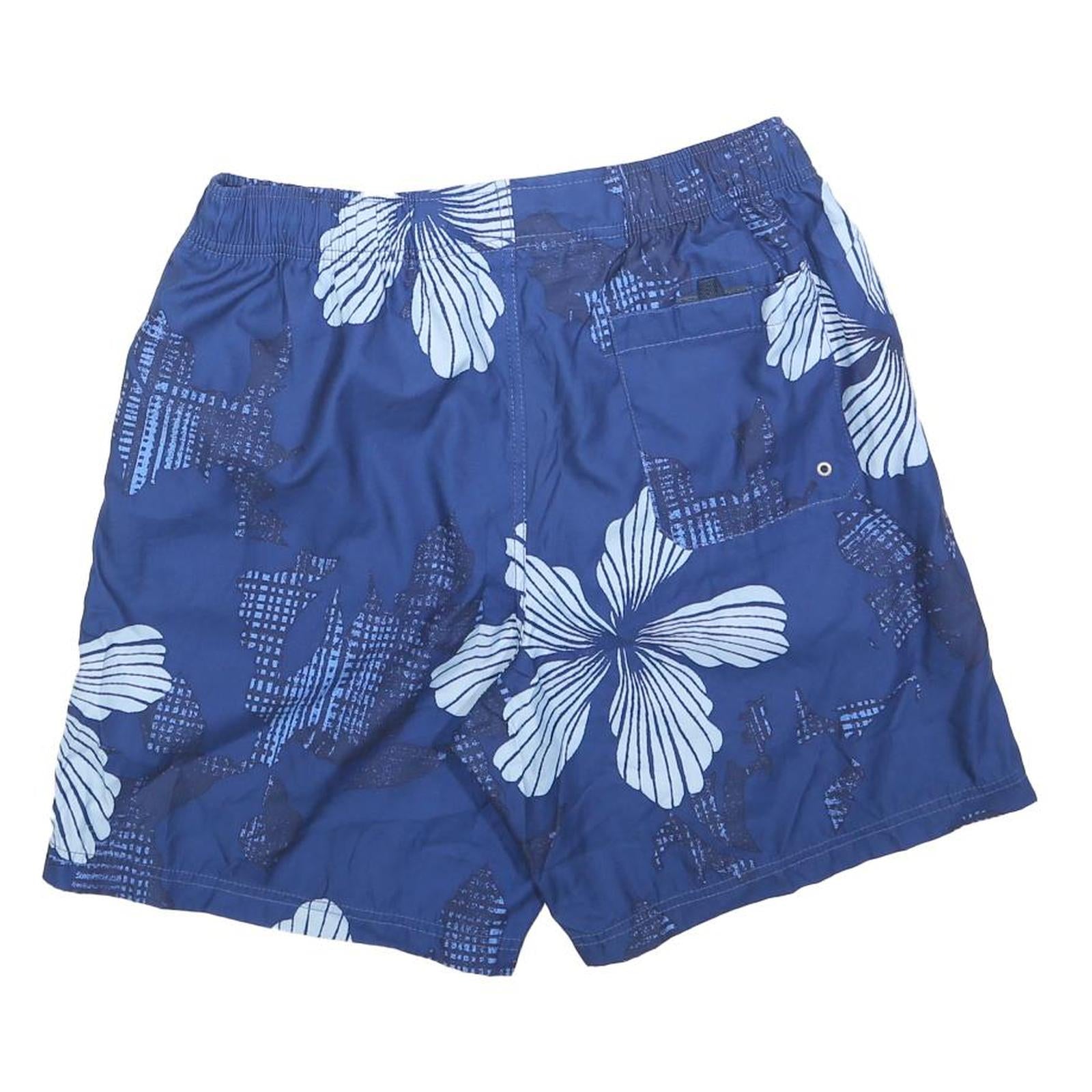 NAUTICA Mens Shorts Blue Floral Casual M W30 Polyester Blend Swimwear