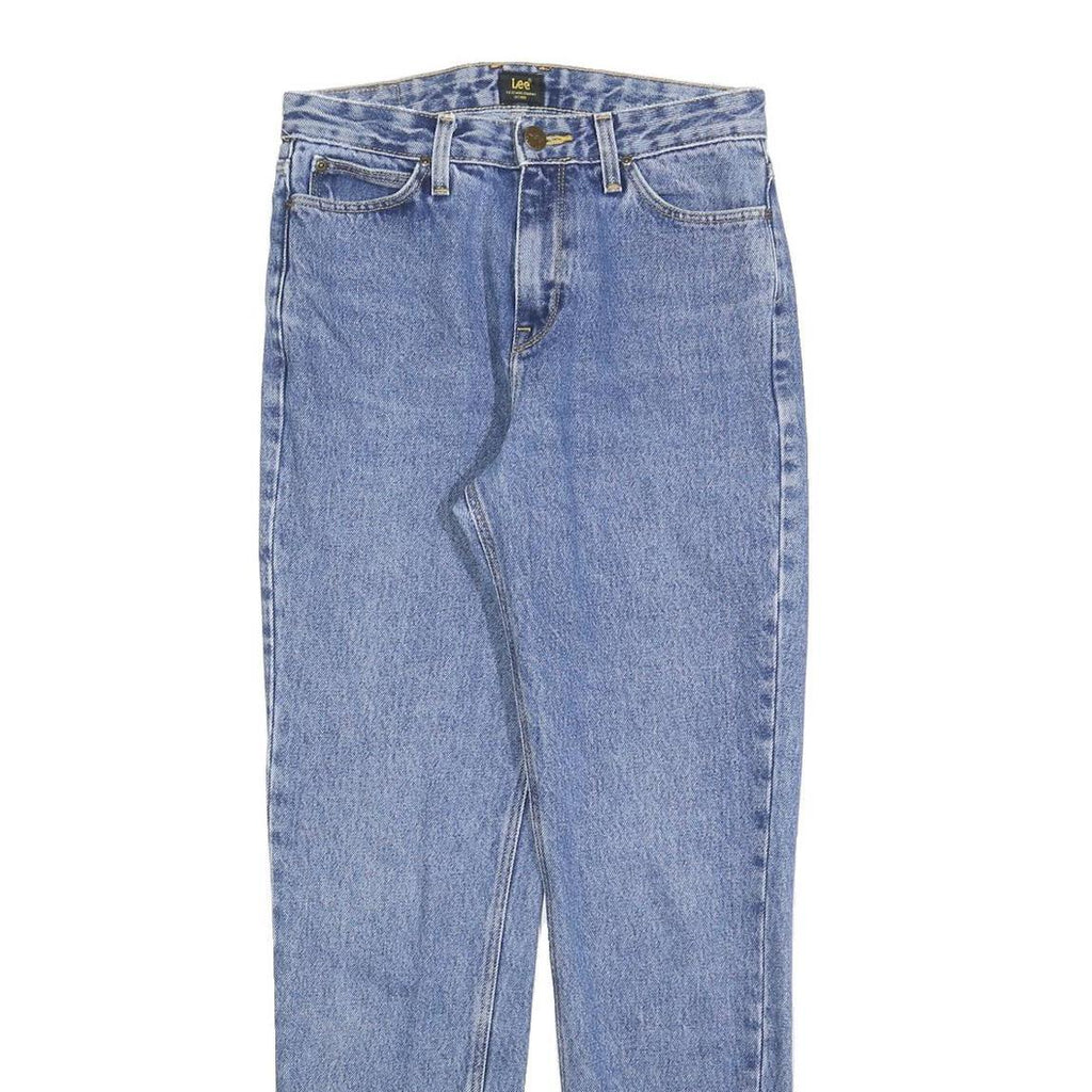 LEE Womens Slim Blue Denim Classic Slim Jeans W26 L28 Stylish Comfortable Zip