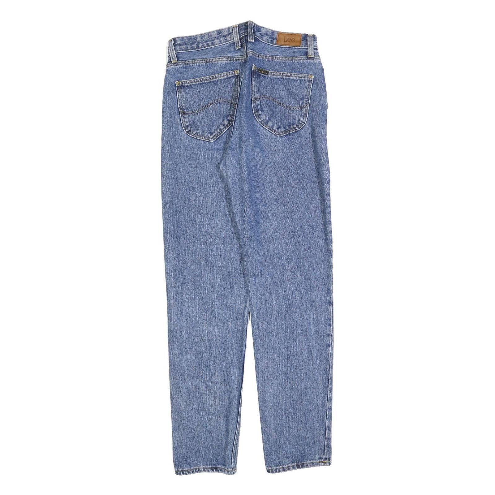 LEE Womens Slim Blue Denim Classic Slim Jeans W26 L28 Stylish Comfortable Zip