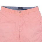 NAUTICA Mens Shorts Pink Casual Plain M W32 Summer Cotton Chino Relaxed
