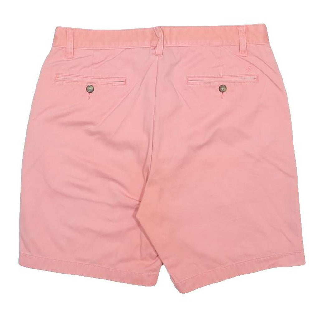 NAUTICA Mens Shorts Pink Casual Plain M W32 Summer Cotton Chino Relaxed