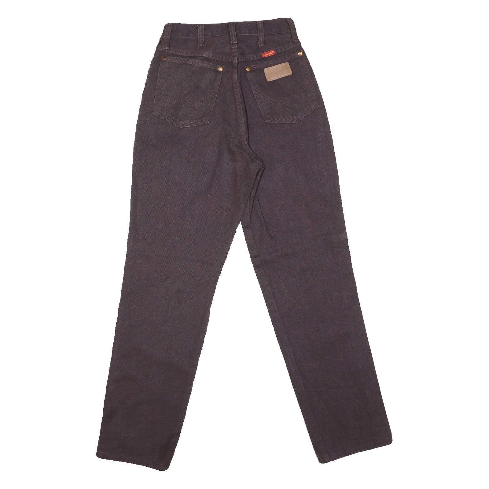 WRANGLER Womens Jeans Purple Regular Straight Denim W26 L30 Classic Fit Zip
