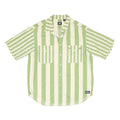 LEVI'S Mens Green & Cream Striped Casual Shirt S Button Pocket Cotton Summer