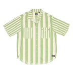 LEVI'S Mens Green & Cream Striped Casual Shirt S Button Pocket Cotton Summer