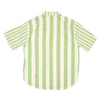 LEVI'S Mens Green & Cream Striped Casual Shirt S Button Pocket Cotton Summer