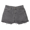LEVI'S 701 Cut-Off Womens Denim Shorts Grey 90s S W27
