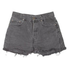LEVI'S 701 Cut-Off Womens Denim Shorts Grey 90s S W27