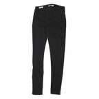 LEVI'S Womens Black Regular Skinny Denim W27 L29 Zip Jeans