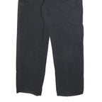 DICKIES Mens Cotton Black Regular Fit Straight Trousers W38 L32 Durable Workwear
