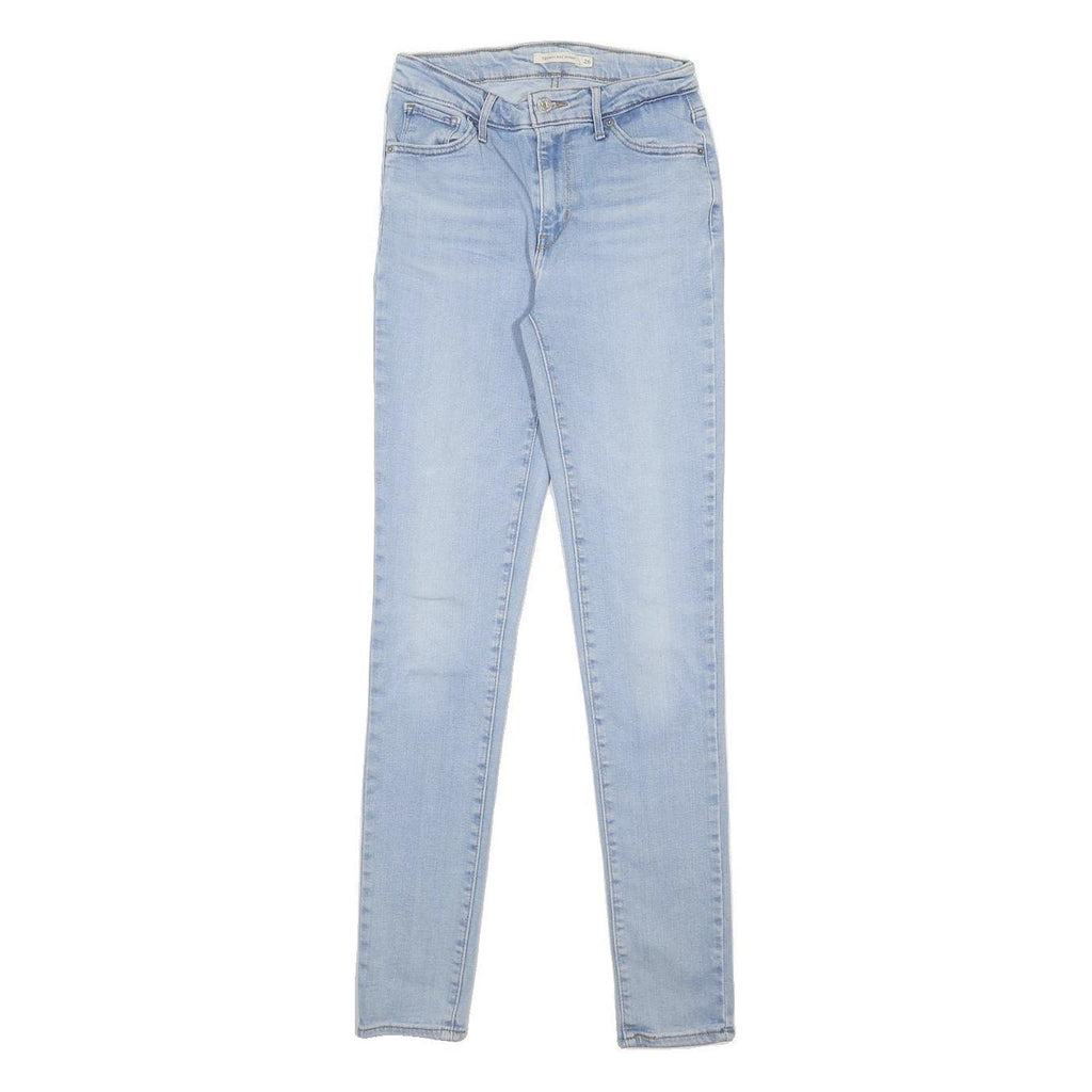 LEVI'S 721 Womens Jeans Blue Slim Skinny Denim Light W26 L32 Stretch